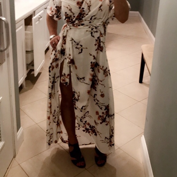 Fall Roxy Wrap Around Dress - Picture 2 of 6